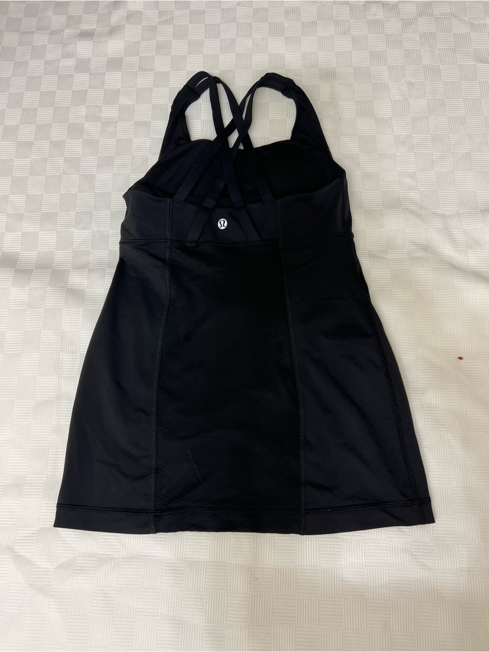lululemon athletica Black Tank Top with Subtle Floral Print - Picture 3 of 3